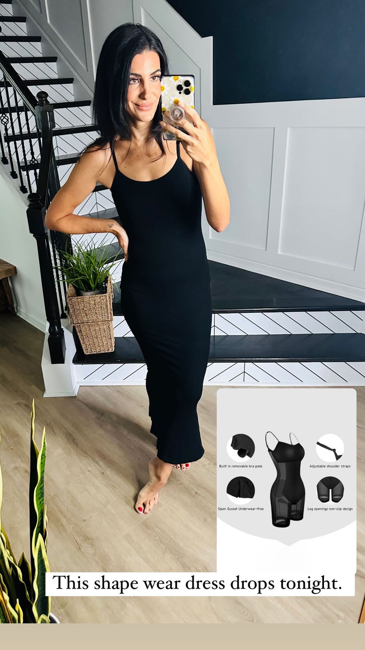 Sleeveless Maxi Dress Built-In Shapewear