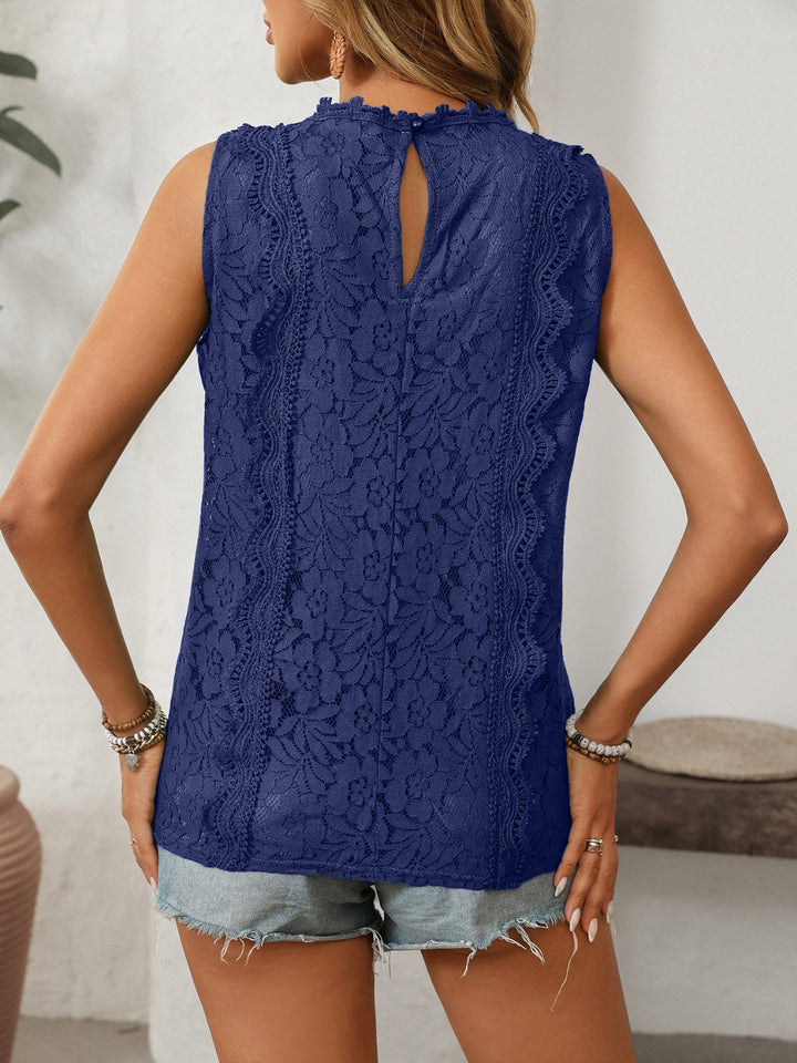 Mandy Lace V-Neck Tank