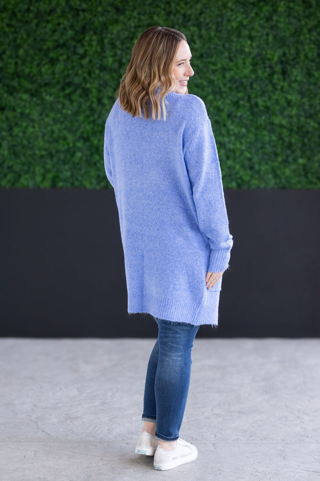 IN STOCK Madison Cozy Cardigan - Blue