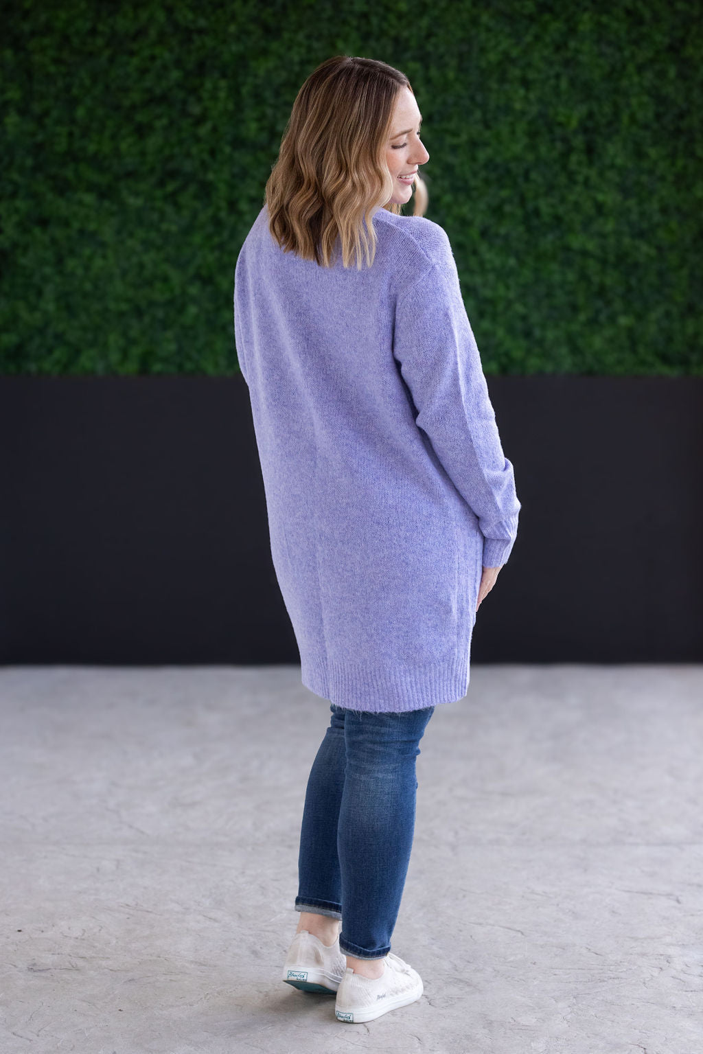 IN STOCK Madison Cozy Cardigan - Lavender