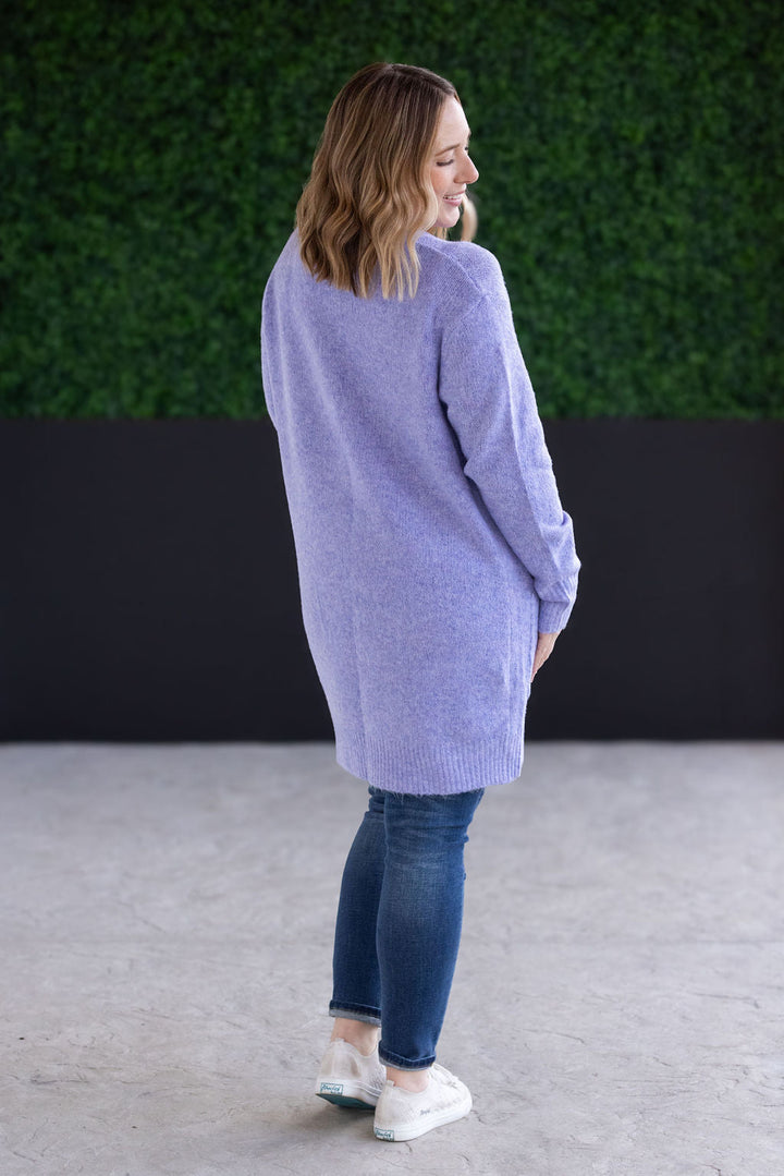 IN STOCK Madison Cozy Cardigan - Lavender