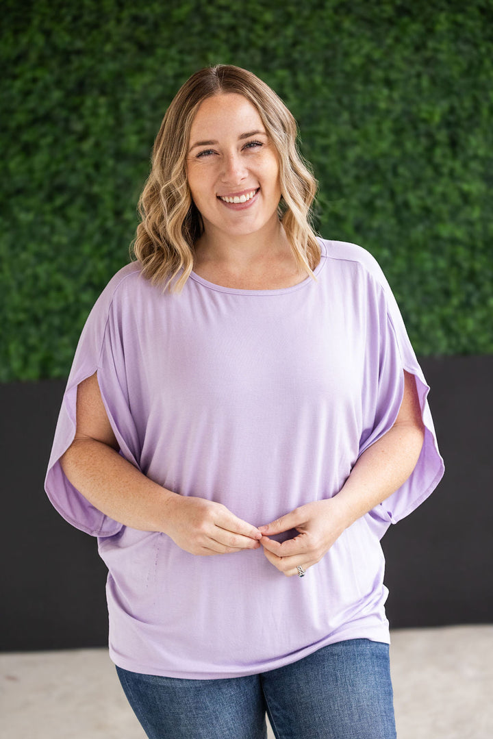 IN STOCK Darcy Dolman Top - Lavender