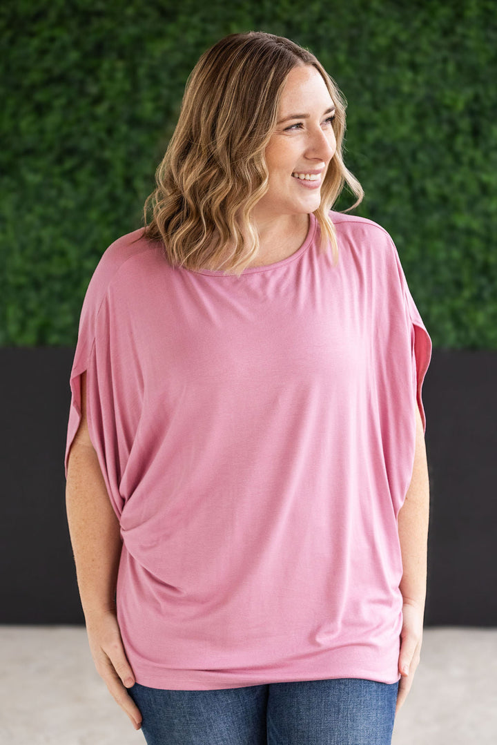 IN STOCK Darcy Dolman Top - Rose