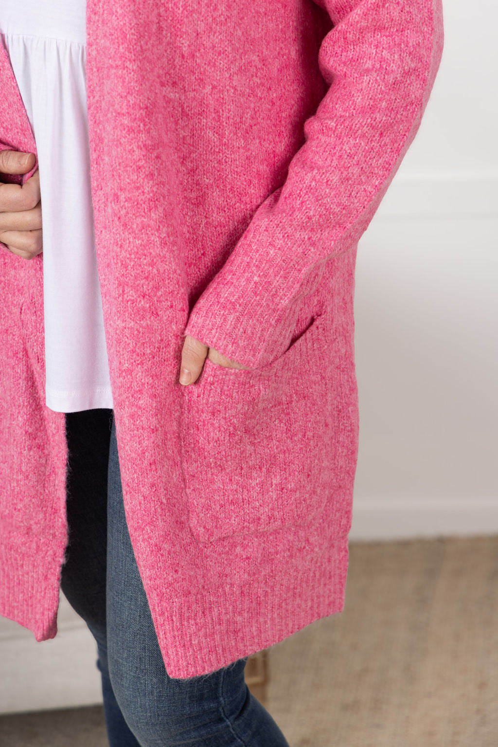 IN STOCK Madison Cozy Cardigan - Pink