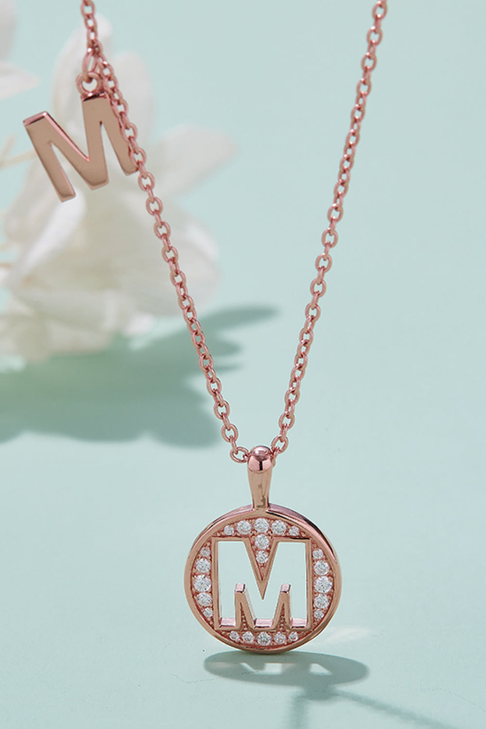 Adored Moissanite K to T Pendant Necklace