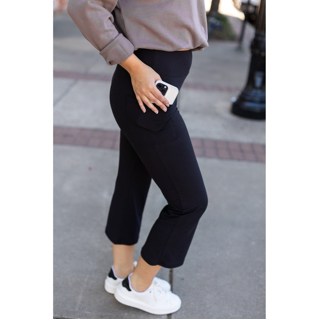 The Delilah - Kick Flare Leggings with Pockets- by Julia Rose