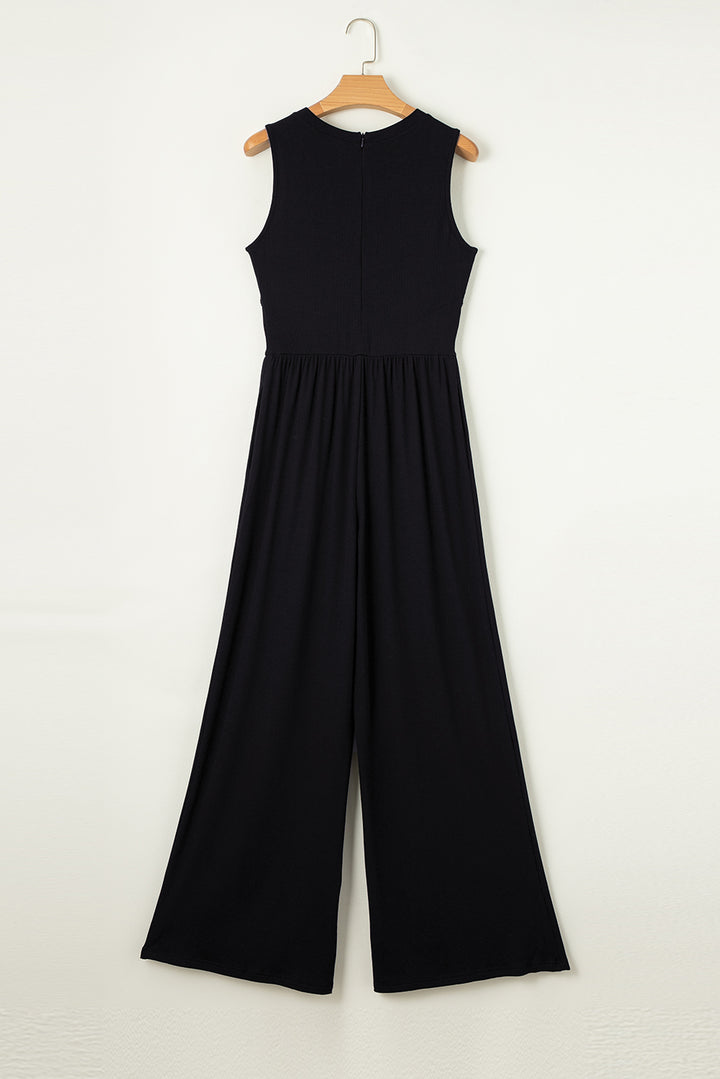 Remington Round Neck Sleeveless Jumpsuit