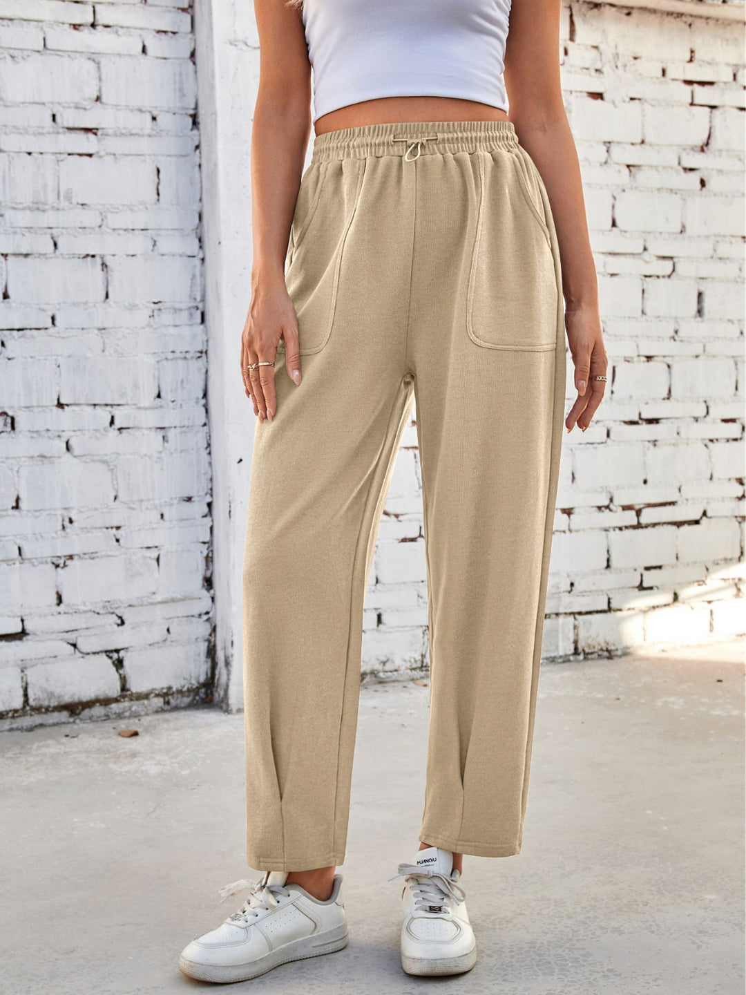 Lovelet Drawstring Pants with Pockets