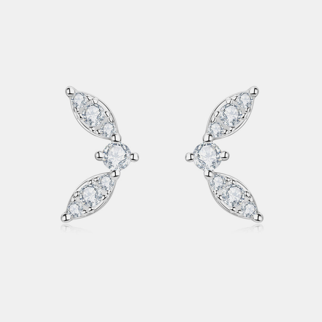 Moissanite 925 Sterling Silver Stud Earrings