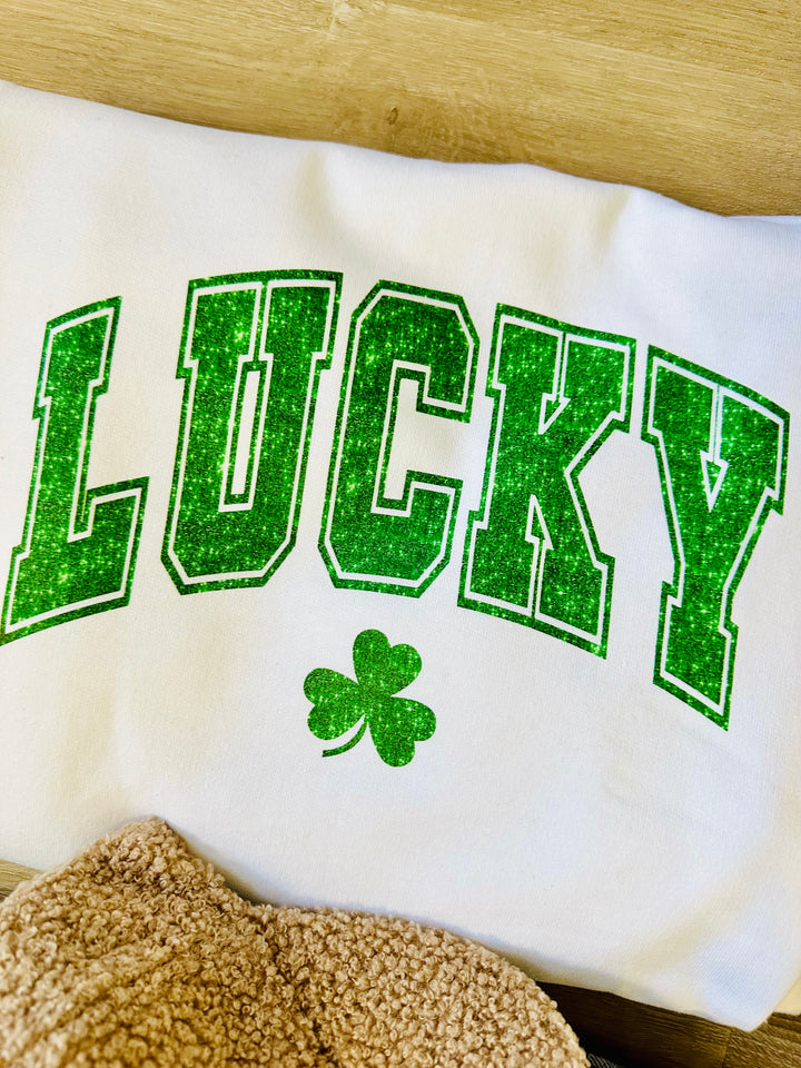 Faux Sequin Lucky Tee