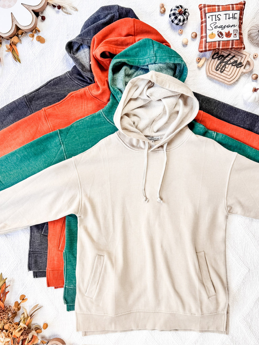 IN STOCK Vintage Wash Hoodie - Hunter Green