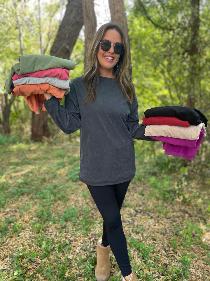 Staple Ribbed Pullover in Ten Colors