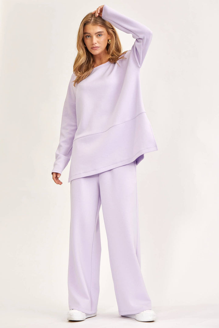 Tunic Top + Straight Pants Travel Modal Set- PLUS SIZES