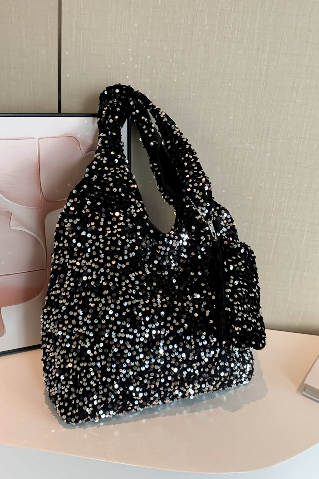 Sequin Polyester Handbag