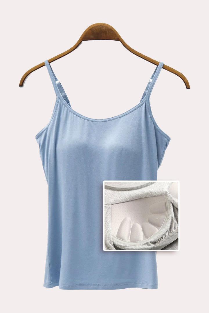 Full Size Adjustable Strap Modal Cami with Bra