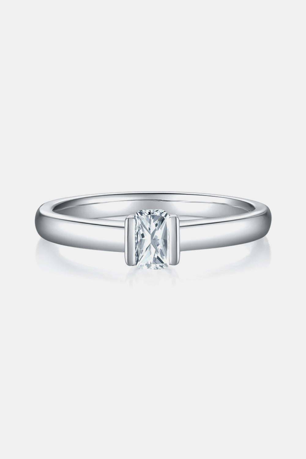 Moissanite 925 Sterling Silver Solitaire Ring