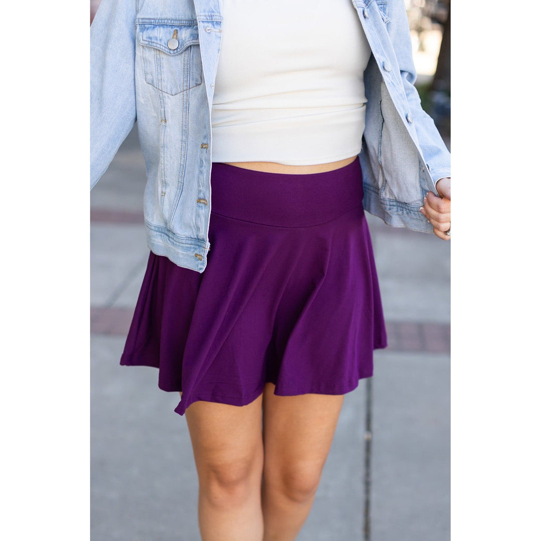 The Bailey Purple Skort- by Julia Rose