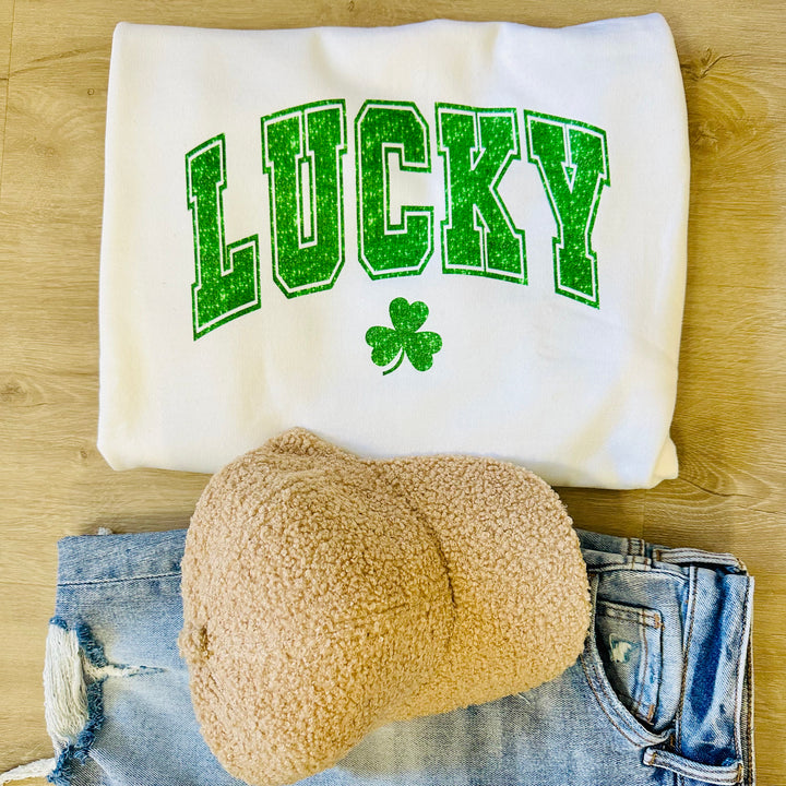 Faux Sequin Lucky Tee