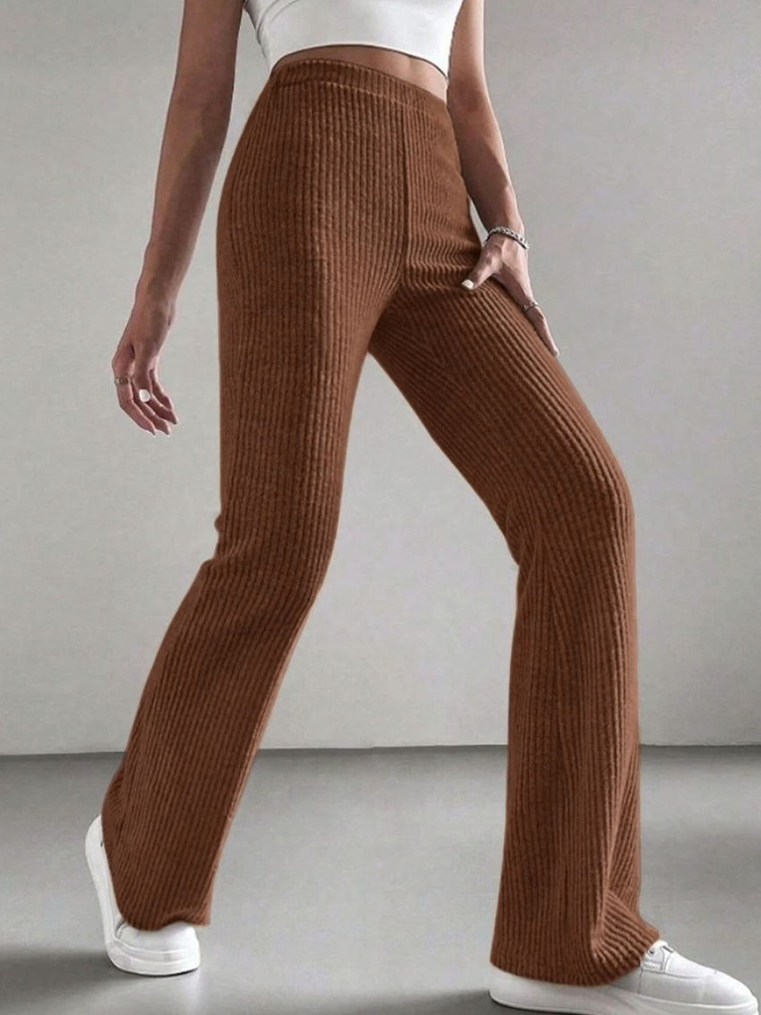 High Waist Bootcut Pants