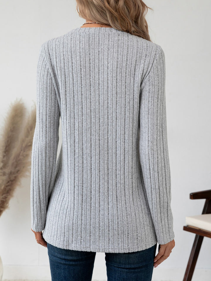 Round Neck Long Sleeve Shirt