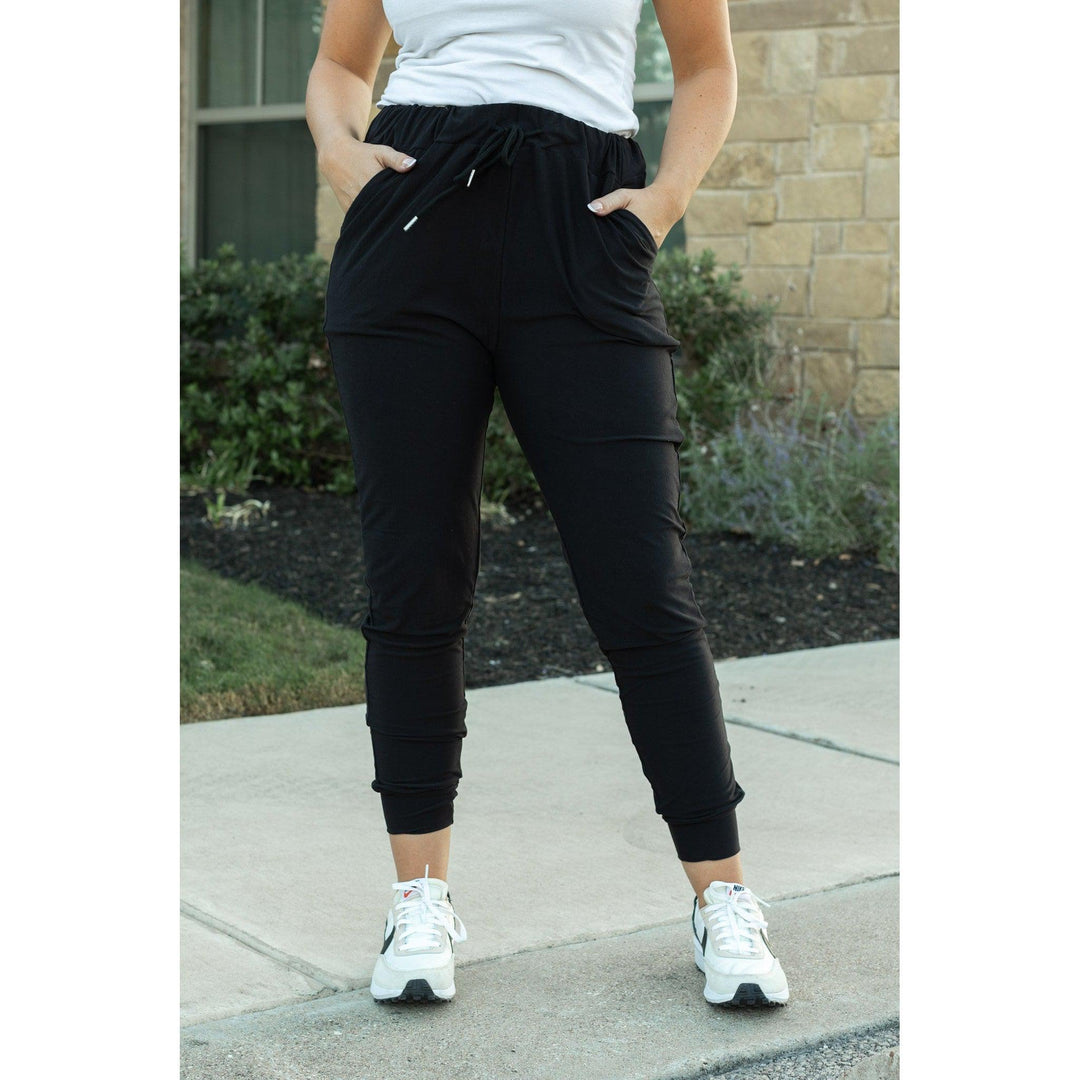 The Reagan Black Joggers  - Luxe Leggings by Julia Rose®