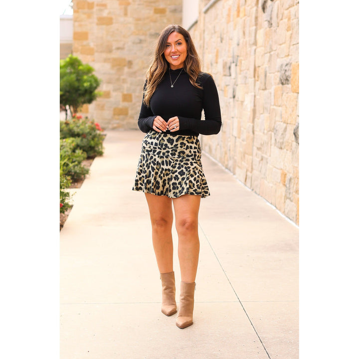 The Kylie Leopard Skort - by Julia Rose