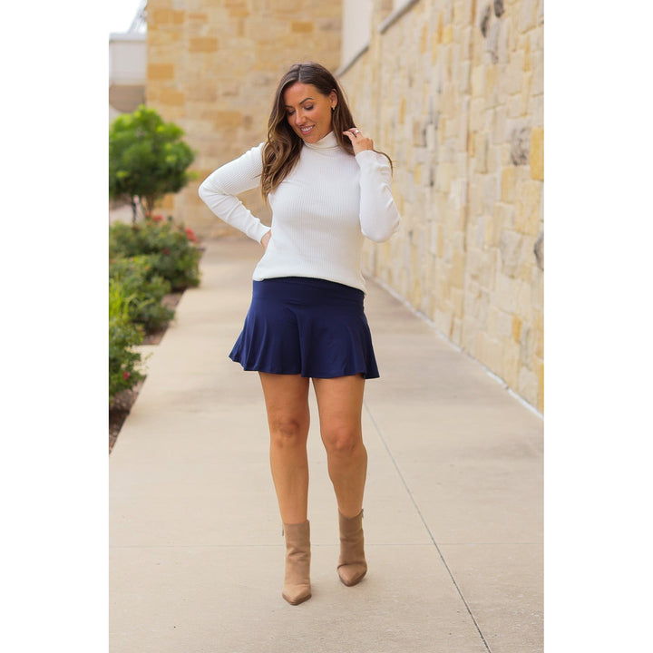 The Josie Navy Skort - by Julia Rose