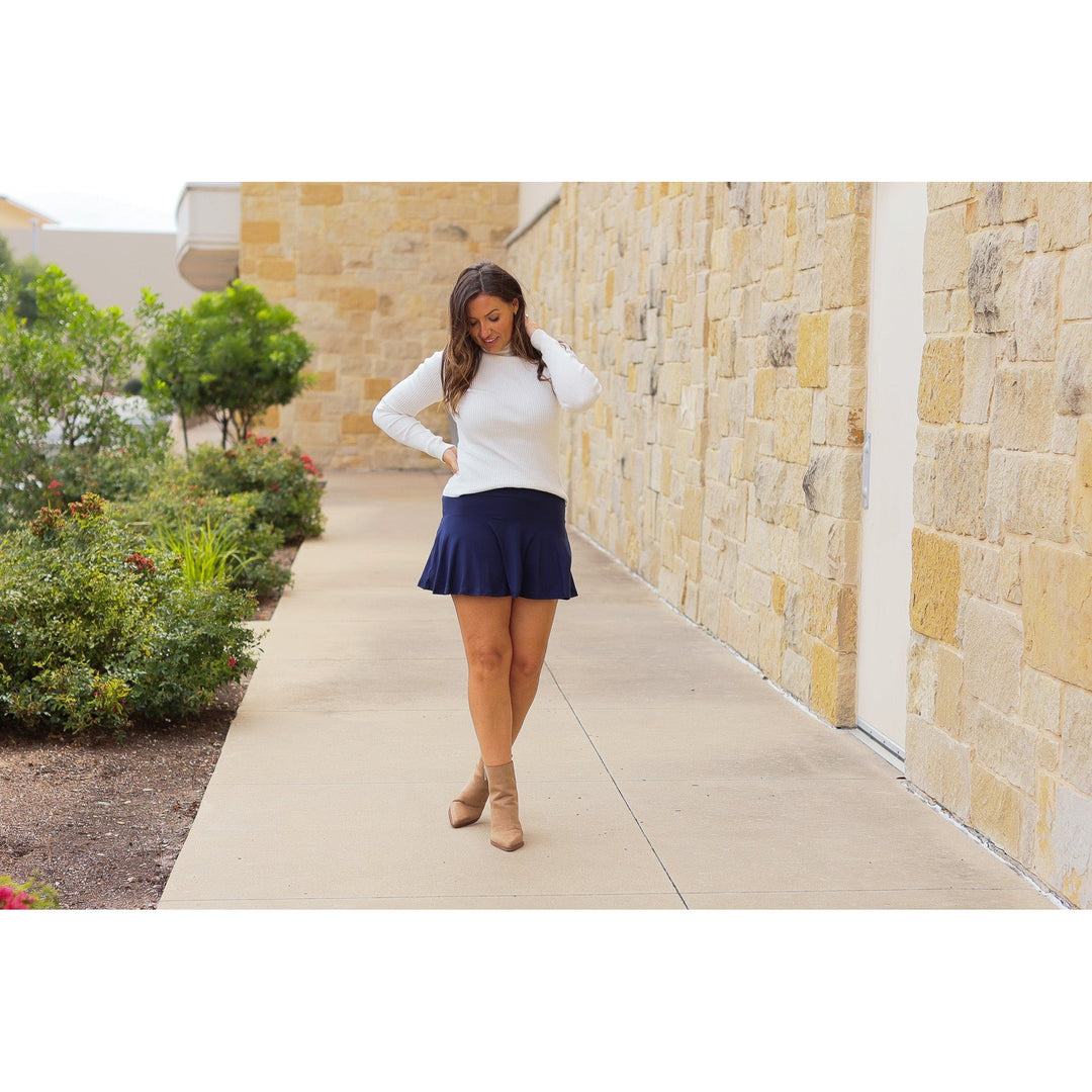 The Josie Navy Skort - by Julia Rose