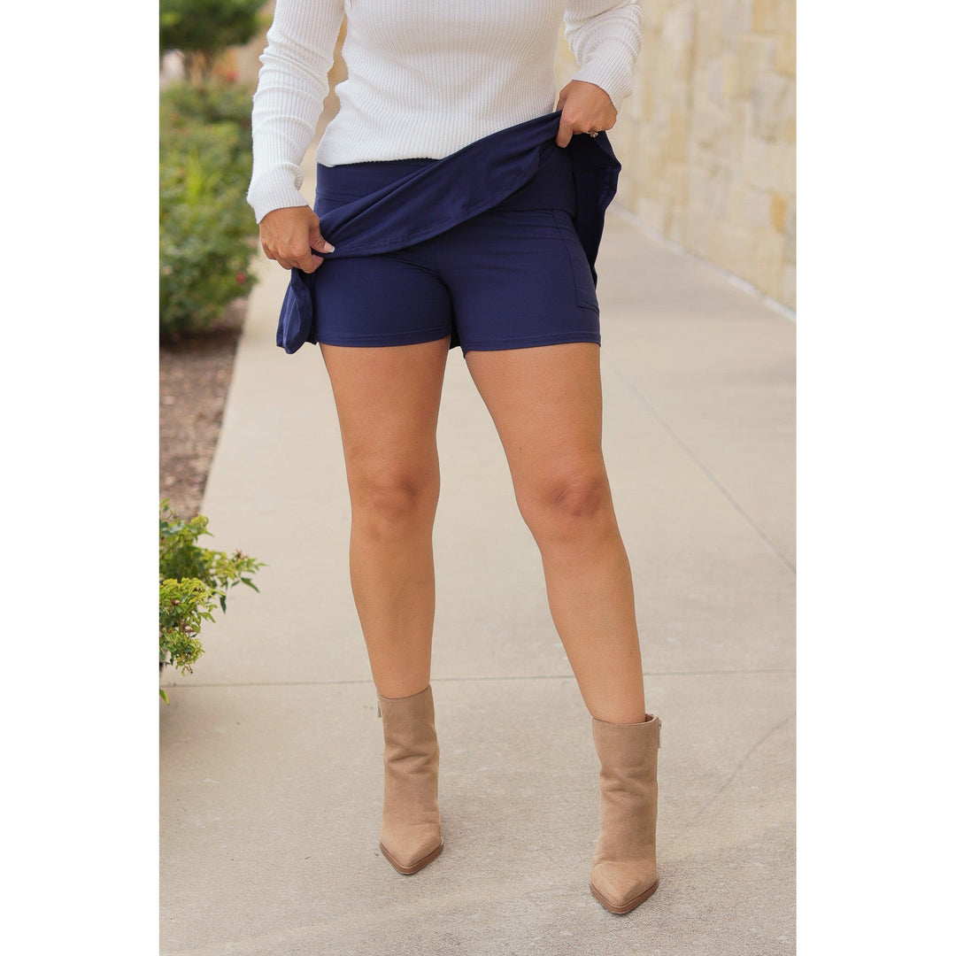 The Josie Navy Skort - by Julia Rose