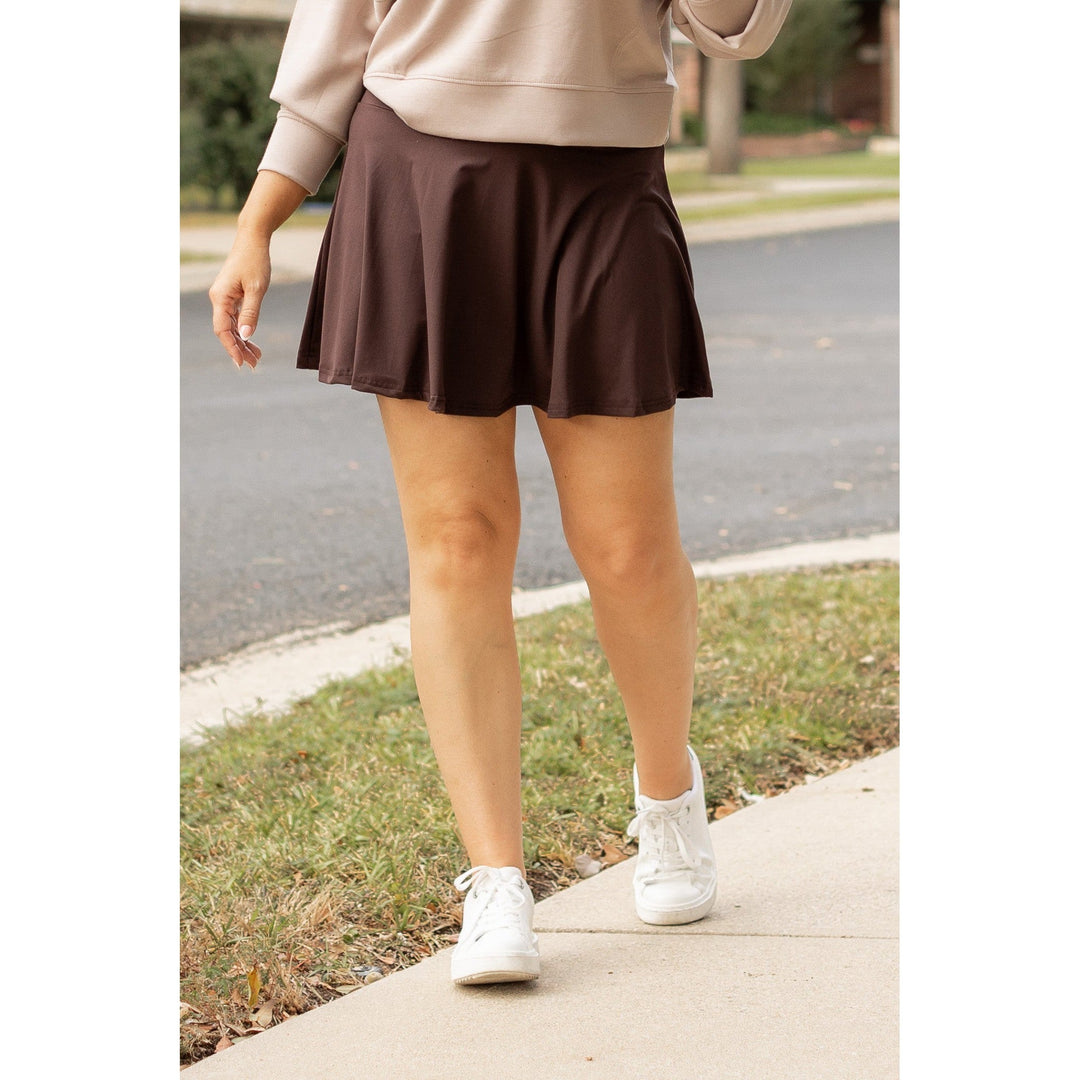 The Britt - Brown Skort- by Julia Rose