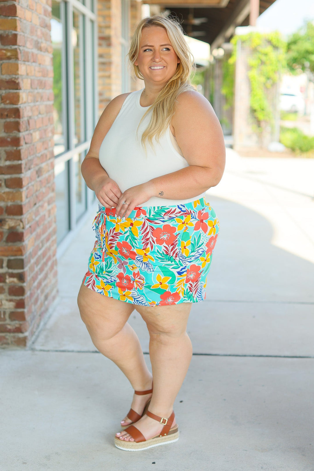 IN STOCK Sienna Skort - Tropical Floral Mix