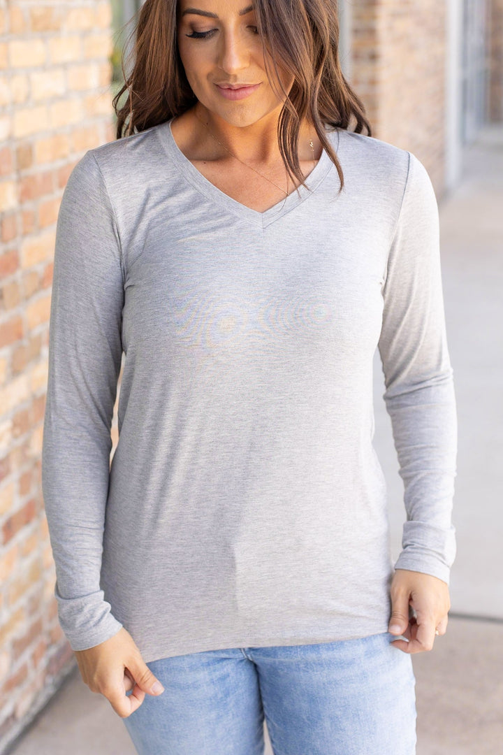 IN STOCK Larissa Long Sleeve - Light Grey