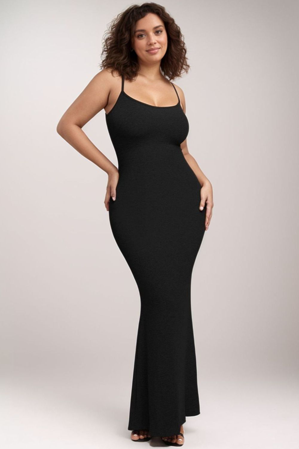 Sleeveless Maxi Dress Built-In Shapewear