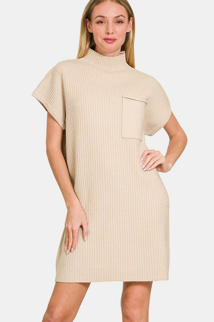 Gia Short Sleeve Sweater Mini Dress