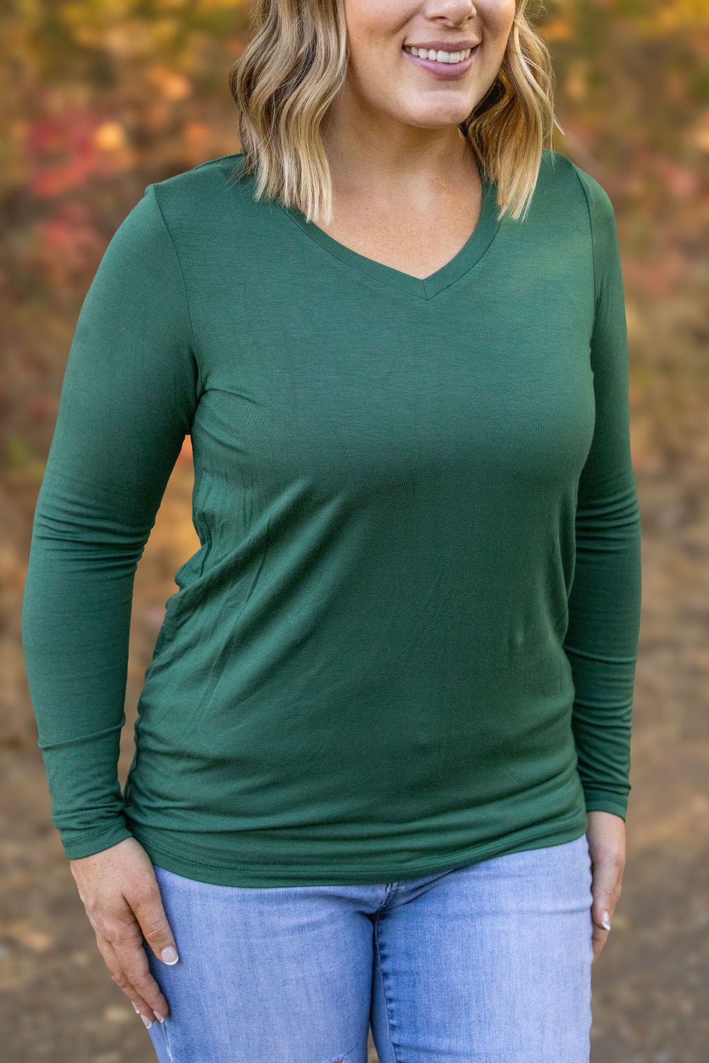 IN STOCK Larissa Long Sleeve - Evergreen