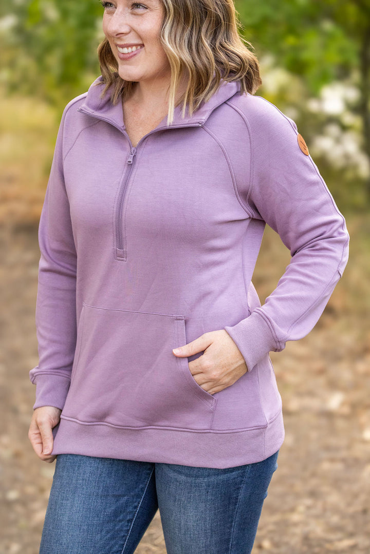 IN STOCK Scuba HalfZip Hoodie - Lavender