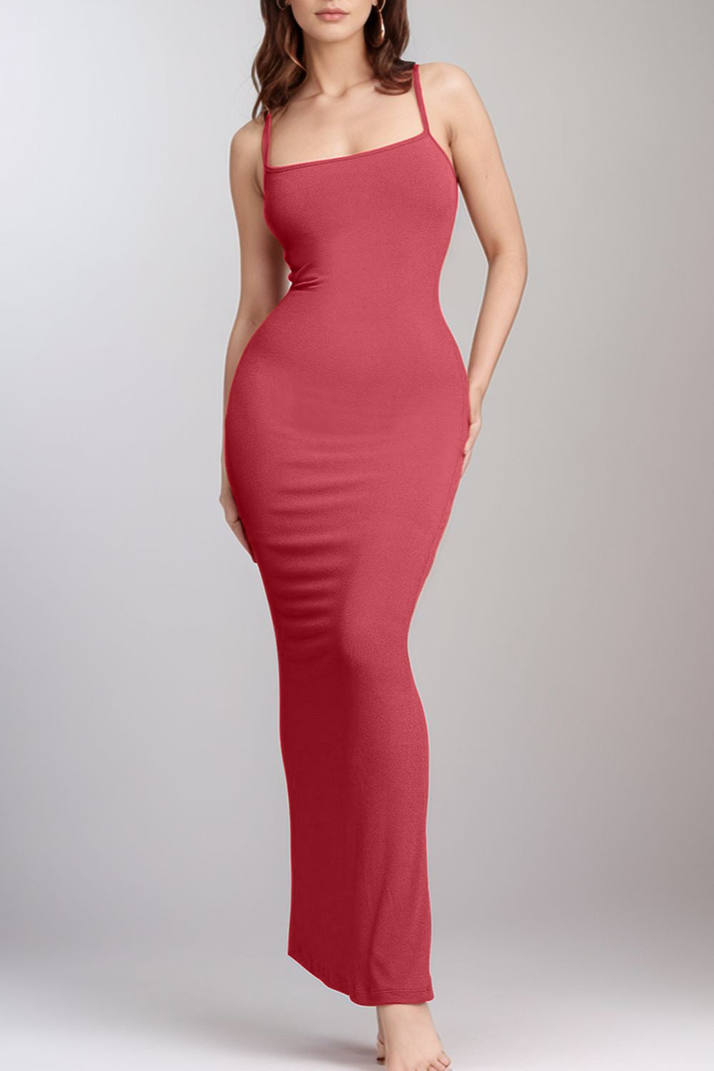 Sleeveless Maxi Dress Built-In Shapewear