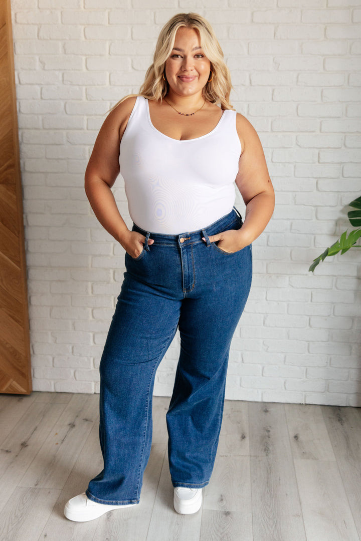 Hazel High Rise Vintage Wide Leg Judy Blue Jeans