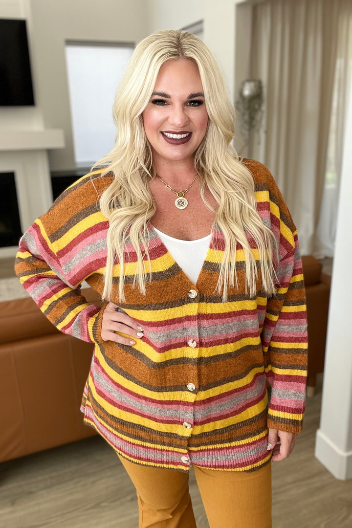 Henny Penny Striped Cardigan