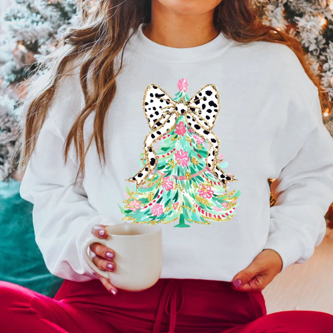 Coquette Christmas Tree Sweatshirt *PRE ORDER*