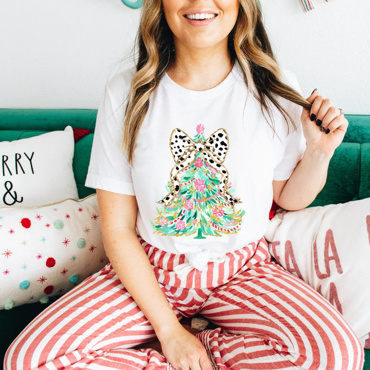 Coquette Christmas Tree Tee *PRE ORDER*