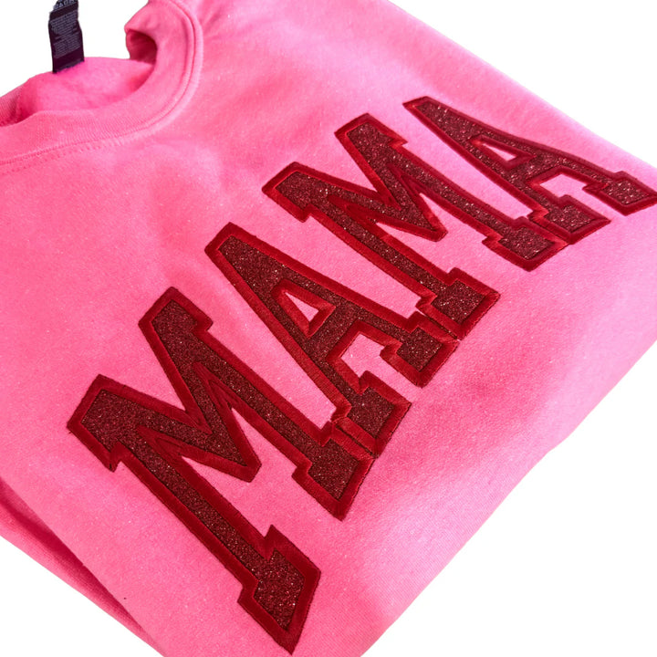 CUSTOM GLITTER APPLIQUE NAME SWEATSHIRT