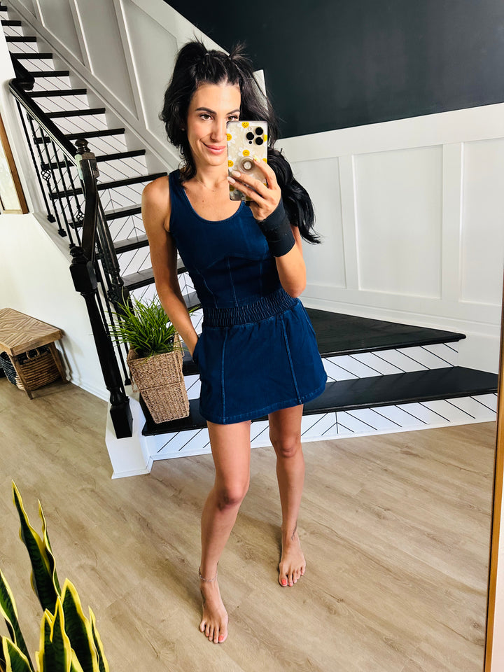 City Siren Skort in Denim