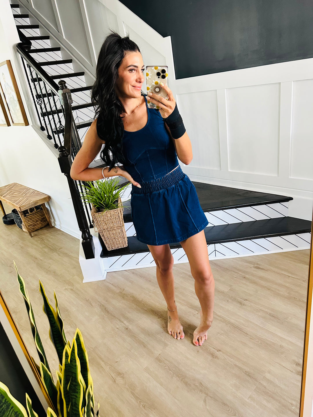 City Siren Skort in Denim