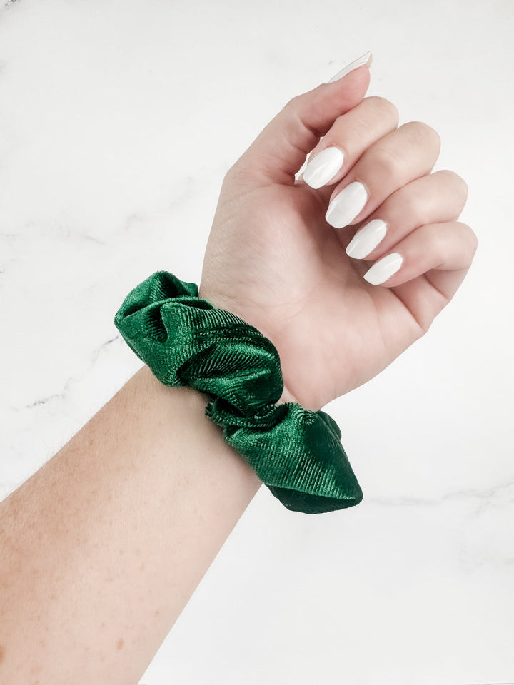 IN STOCK Velvet Scrunchie - Green