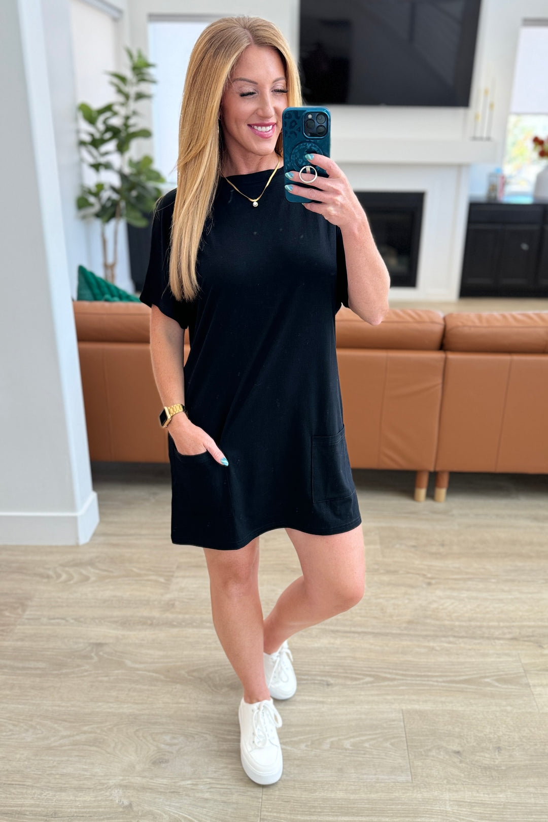 Kind Of Casual Pocket Tunic Dress