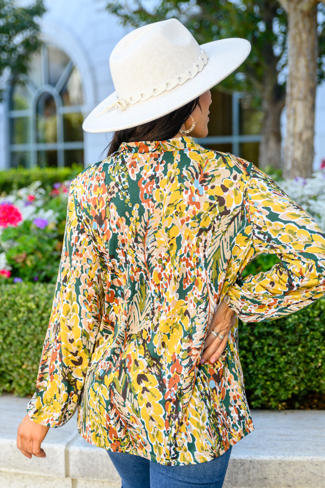 Lilly Ann Floral Print Blouse