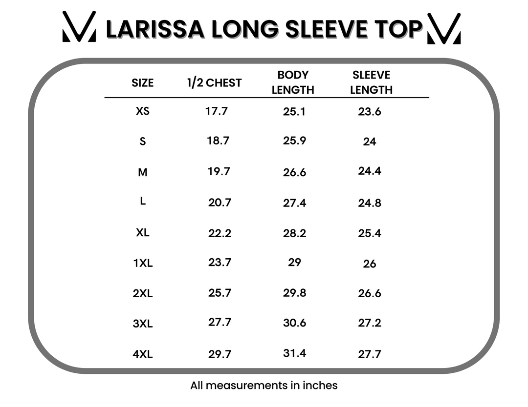 IN STOCK Larissa Long Sleeve - Light Grey