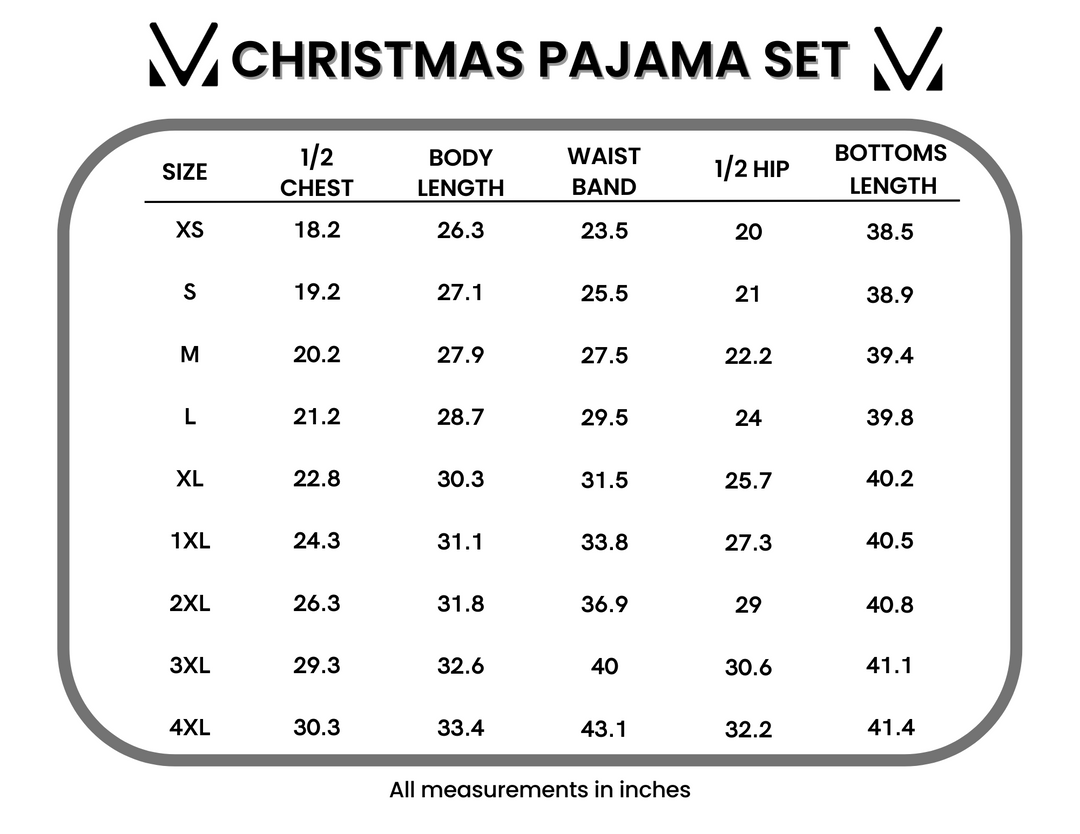 IN STOCK Evergreen Christmas Pajama Set