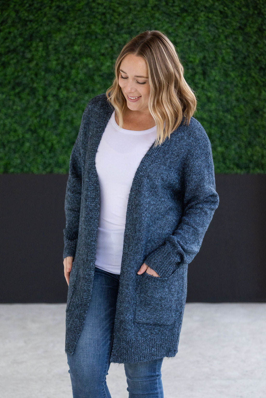 IN STOCK Madison Cozy Cardigan - Midnight Skies